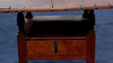 Video thumbnail: Antiques Roadshow Appraisal: Connecticut River Valley Chair Table, ca. 1800
