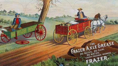Video thumbnail: Antiques Roadshow Appraisal: Frazer Axle Grease Advertising Sign, ca. 1900