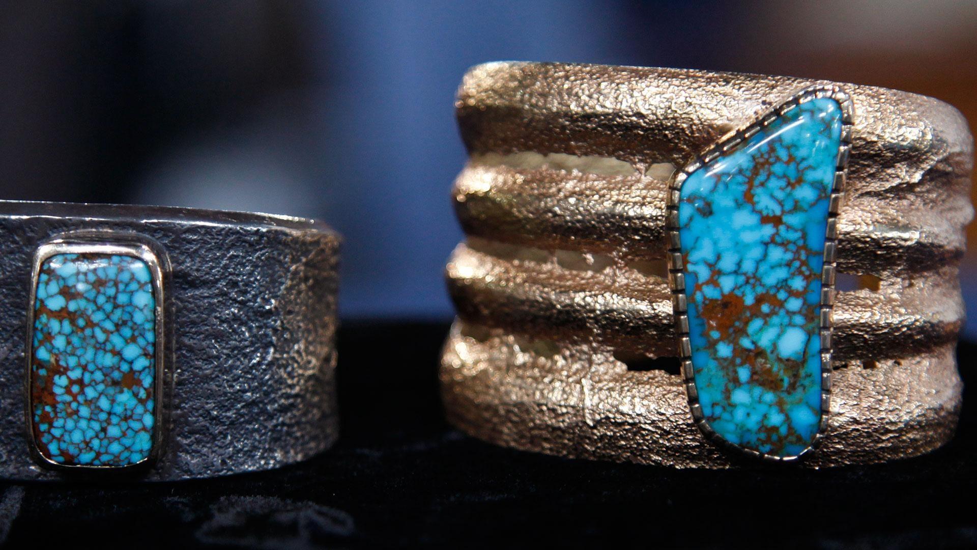 Burton's Imitation Turquoise Cuff Bracelet