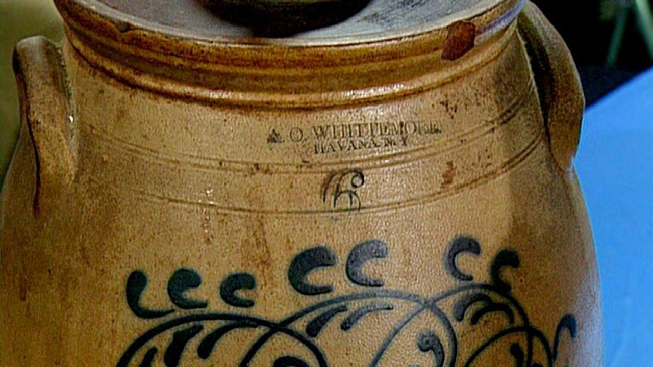 Antiques Roadshow | Appraisal: 1863  New York Stoneware Butter Churn