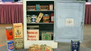 Advertising Cabinet & Containers, ca. 1930