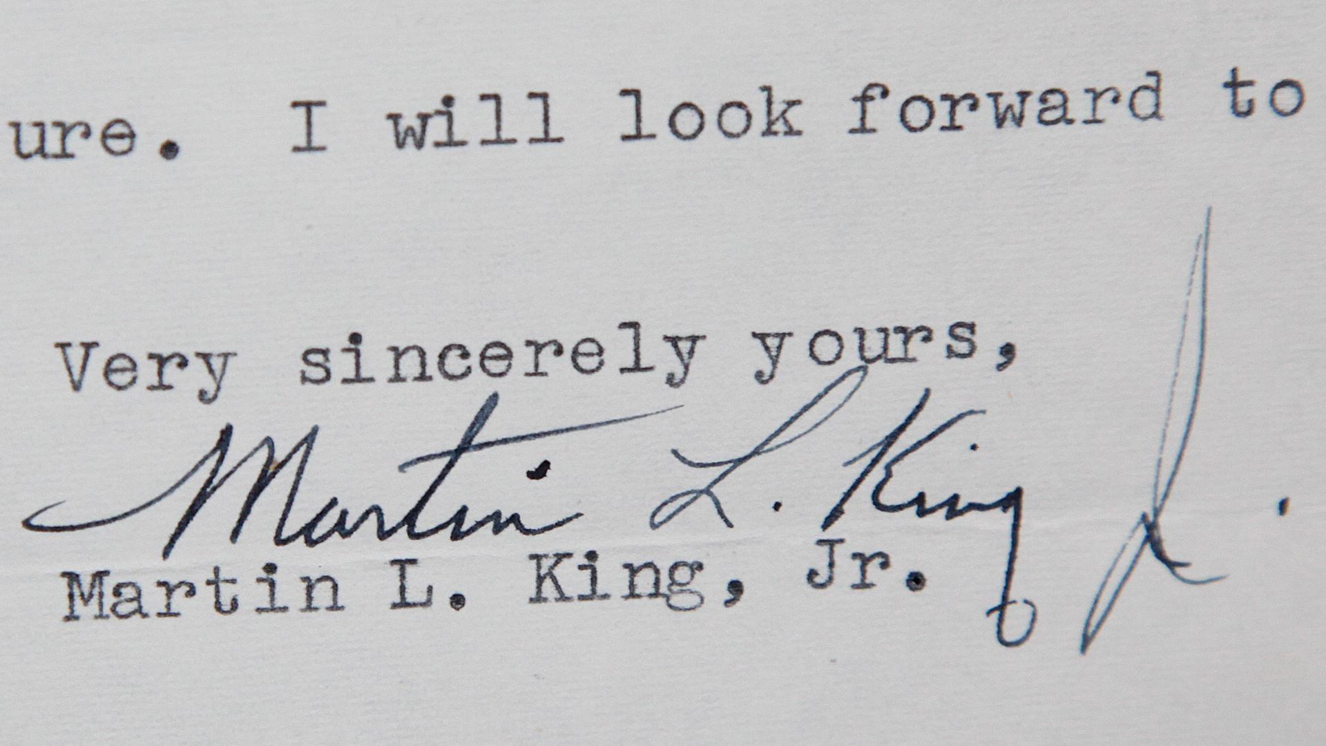 Appraisal: 1958 Martin Luther King Jr. Letter