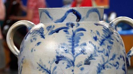 Appraisal: Salt-Glazed Stoneware Water Cooler, ca. 1830