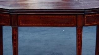 Appraisal: Federal Inlaid Mahogany Games Table, ca. 1800