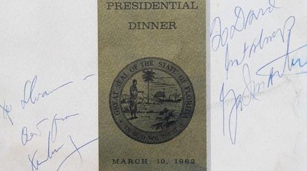 Video thumbnail: Antiques Roadshow Appraisal: Signed Nixon, Kennedy, and Smathers Documents