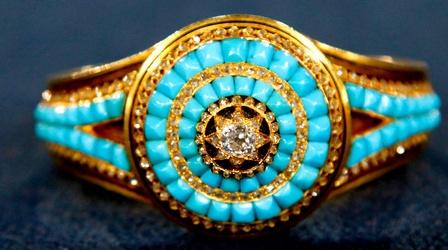 Video thumbnail: Antiques Roadshow Appraisal: Persian Turquoise & Diamond Bracelet, ca. 1875