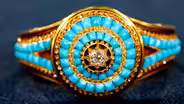 Appraisal: Persian Turquoise & Diamond Bracelet, ca. 1875