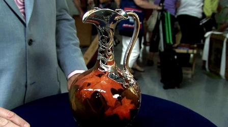 Video thumbnail: Antiques Roadshow Appraisal: Rookwood Silver Overlay Ewer, ca. 1905