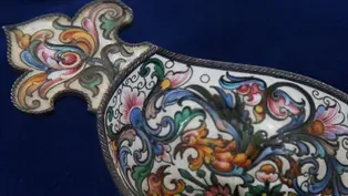 Appraisal: Ovchinnikov Russian Enamel & Silver Kovsh