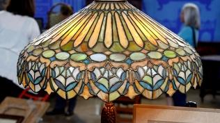 Appraisal: Duffner & Kimberly Leaded Glass Table Lamp
