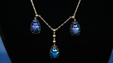Video thumbnail: Antiques Roadshow Appraisal: Tiffany Favrile Scarab Beetle Necklace, ca. 1916