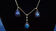 Appraisal: Tiffany Favrile Scarab Beetle Necklace, ca. 1916