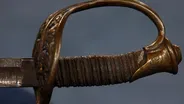 Appraisal: Bullet-Struck Civil War Sword and Letter