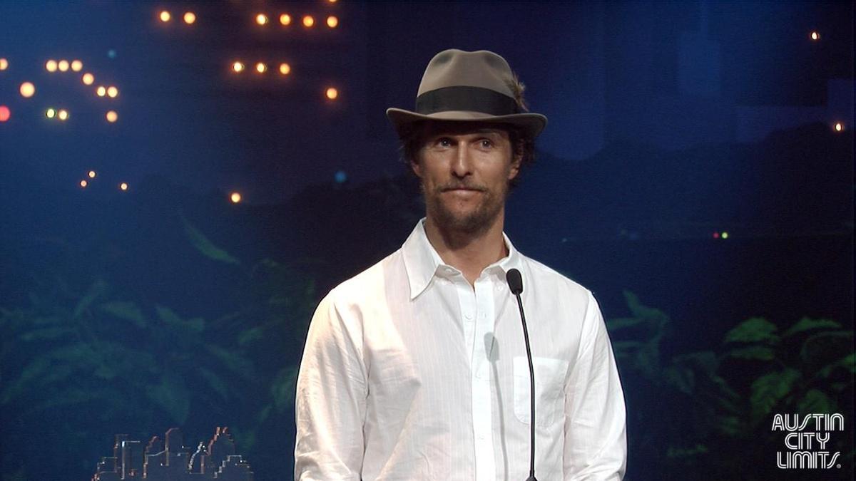 Austin City Limits Hall of Fame 2014 Matthew McConaughey Austin City