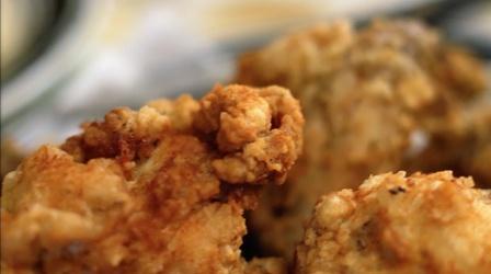 Video thumbnail: A Chef's Life Charlotte's Fried Chicken with Banana Sandwiches