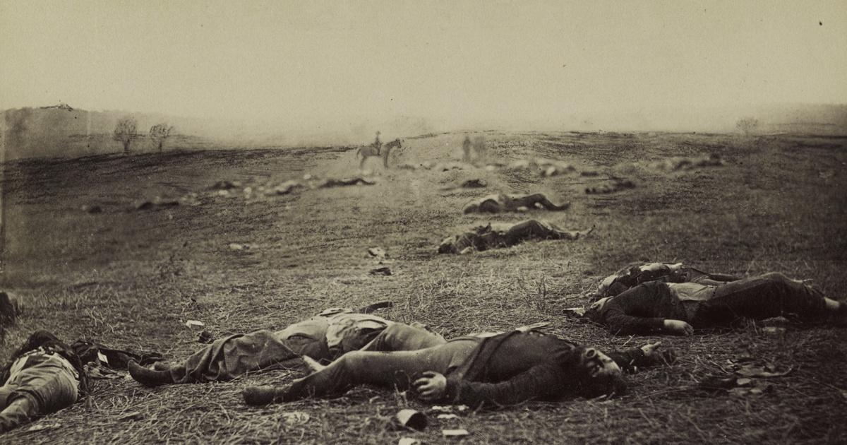 Alfred R. Waud, The Devil's Den, Gettysburg (1863)