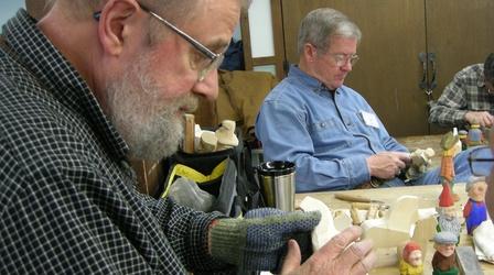 Video thumbnail: Craft in America Woodcarver Harley Refsal talks about materials
