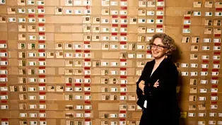 Nawal Motawi demonstrates the Kanban system