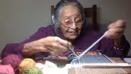 Ruth Teller weaves with color
