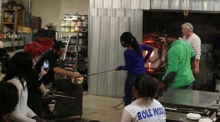 Video thumbnail: Craft in America Therman Statom collaborates with students to make glass head