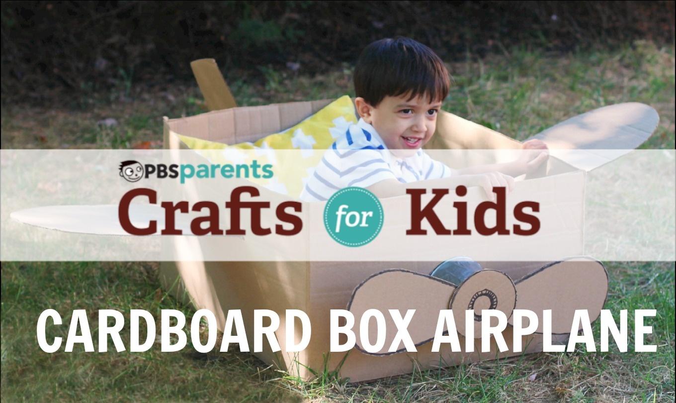Crafts For Kids Cardboard Box Airplane Season 1 Episode 12 Pbs - cardboard box plane roblox
