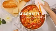 Spaghetti with Tomatoes and Basil