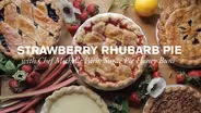 Sweet Strawberry & Rhubarb Pie 