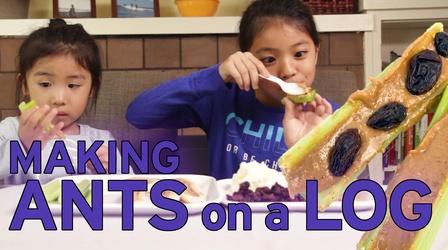 Video thumbnail: Full-Time Kid Quick and Fun Snack: Ants on a Log!