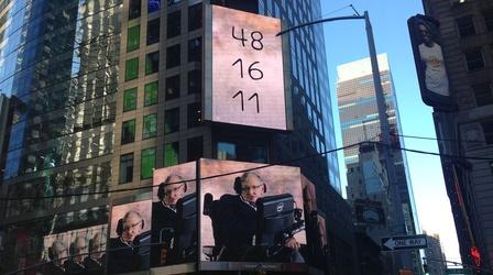 Video thumbnail: Genius by Stephen Hawking Hawking in Times Square