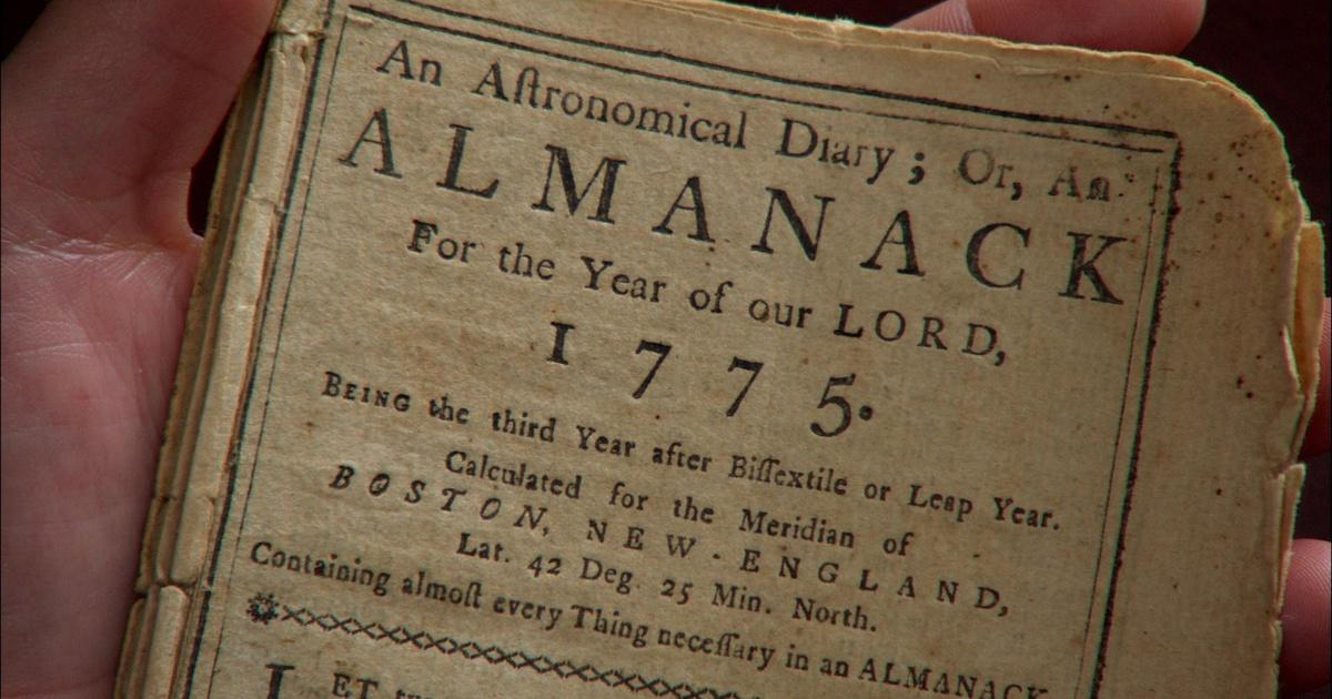 History Detectives 1775 Almanac Diary of the Revolution Season 9