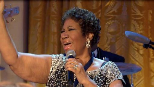 Aretha Franklin Performs