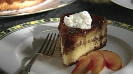 Video thumbnail: Baking With Julia Nectarine Upside Down Chiffon Cake with Mary Bergin