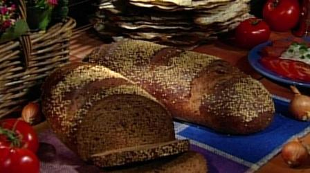Video thumbnail: Baking With Julia Pumpernickel Bread & Matzos with Lauren Groveman