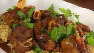 Braised Lamb Shank on Barley Risotto with Joachim Splichal
