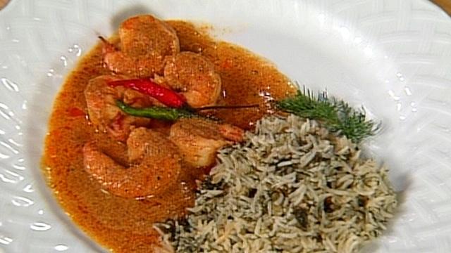 In Julia's Kitchen With Master Chefs | Shrimp & Rice with Fresh Indian Spices with Madhur Jaffrey