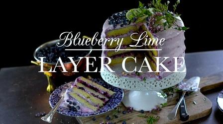 Video thumbnail: Kitchen Vignettes Blueberry Lime Layer Cake