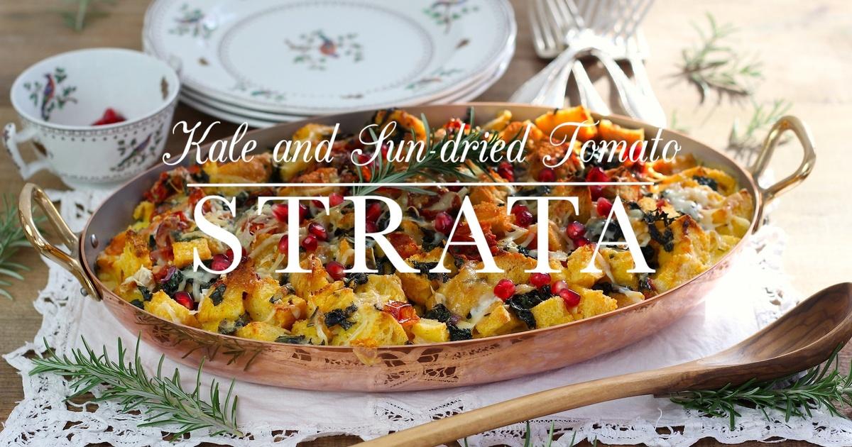 Kitchen Kale and Sundried Tomato Strata Season 2
