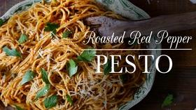 Video thumbnail: Kitchen Vignettes Roasted Red Pepper Pesto