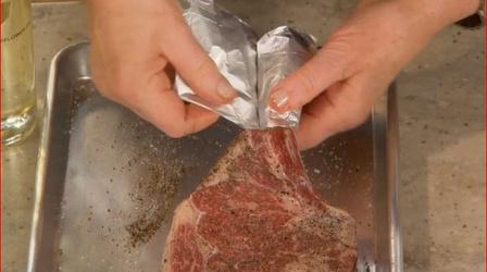 Preparing Cowboy Steak