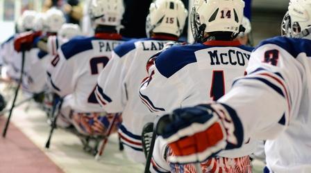 Video thumbnail: Medal Quest Ice Warriors: USA Sled Hockey (with audio description)