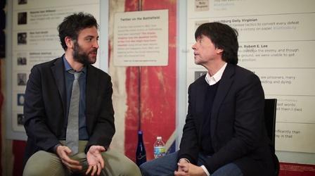 Video thumbnail: Mercy Street Josh Radnor and Ken Burns Discuss Civil War Hospitals