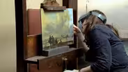 A National Gallery Restorer at Work