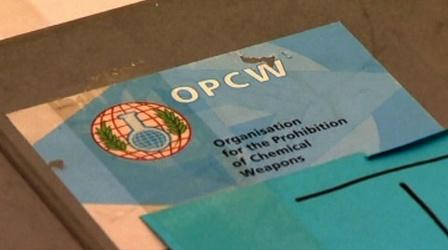 Video thumbnail: PBS NewsHour Group working to destroy Syria’s chemical weapons won Nobel