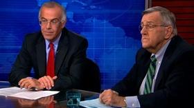 Video thumbnail: PBS NewsHour Shields, Brooks on glitchy website, spying on friends