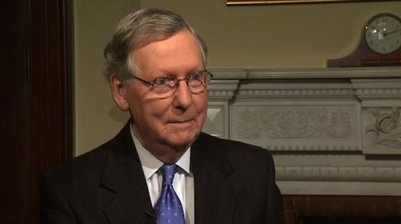 Video thumbnail: PBS NewsHour Sen. Mitch McConnell: health reform law can't work