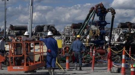Video thumbnail: PBS NewsHour Unlikely partners work to make fracking safer