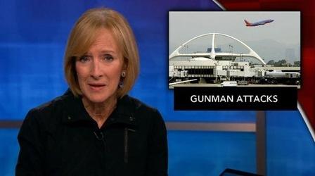 Video thumbnail: PBS NewsHour News Wrap: TSA agent dies in LAX shooting