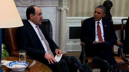 Video thumbnail: PBS NewsHour Iraqi PM Maliki takes plea for help to President Obama