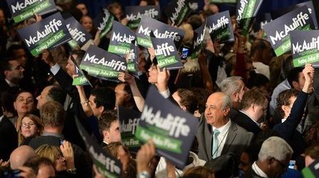 Video thumbnail: PBS NewsHour How did Christie and McAuliffe win over voters in N.J., Va.?