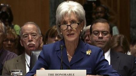 Video thumbnail: PBS NewsHour Kathleen Sebelius: Delay of health care law 'not an option'